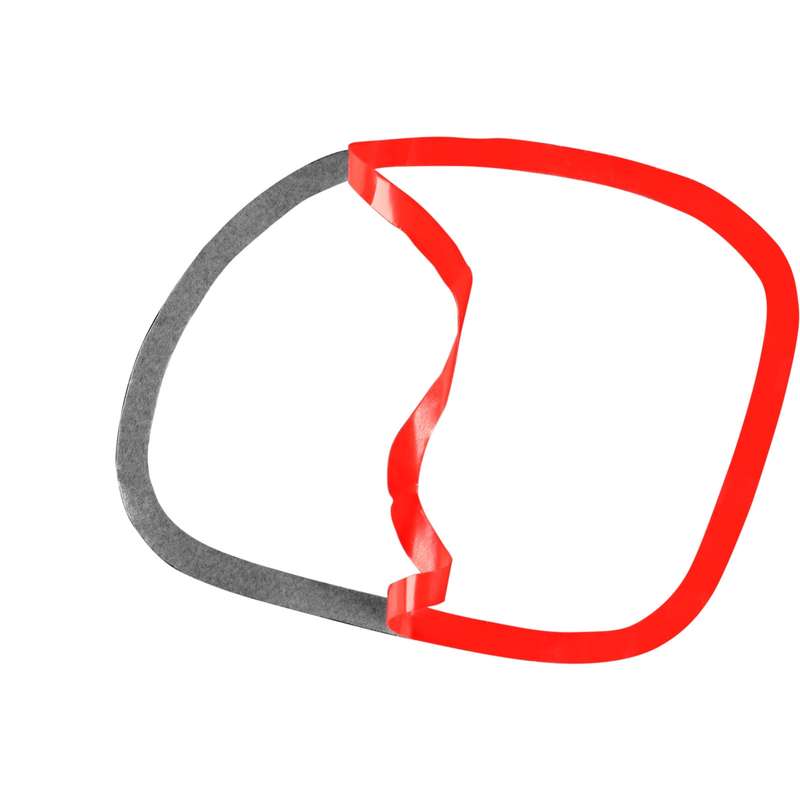 2 in 1 Carbon Fiber Car Front Passenger Seat Air Outlet Ring Sticker for Chevrolet Corvette C5 1998-