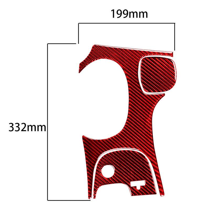 3 in 1 Carbon Fiber Car Gear Panel Sticker Kits C for Chevrolet Corvette C5 1998-2004, Left Drive (R