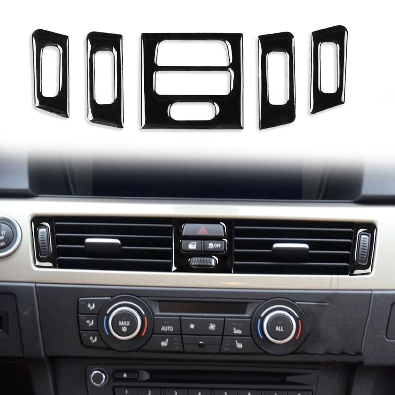 For BMW 3 Series E90/E92/E93 2005-2012 5pcs High Profile Car Air Conditioner Air Outlet Decorative S