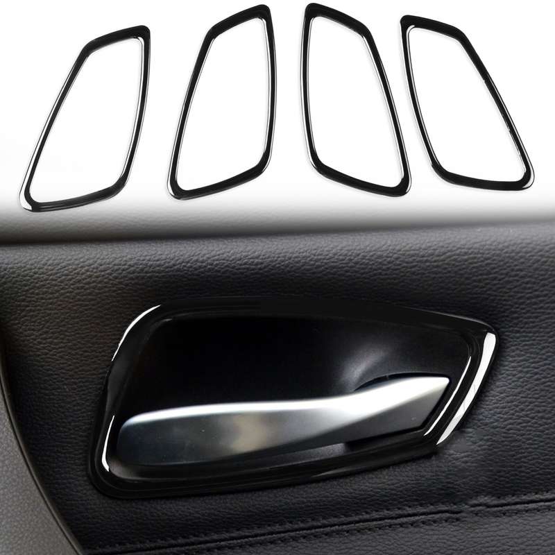 For BMW 3 Series E90 2005-2012 4pcs Car Door Handle Decorative Sticker, Left and Right Drive Univers