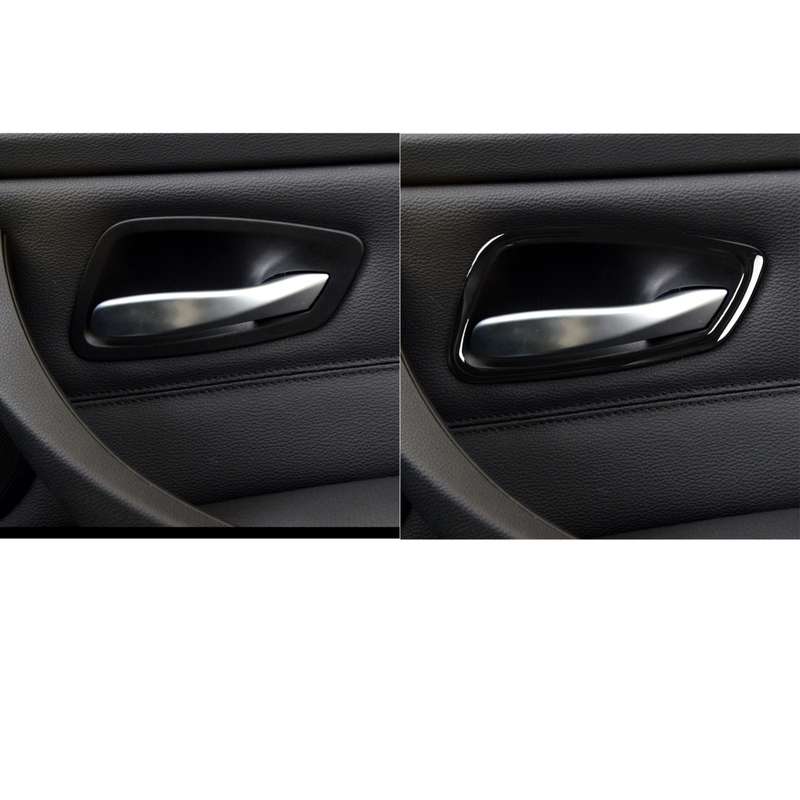 For BMW 3 Series E90 2005-2012 4pcs Car Door Handle Decorative Sticker, Left and Right Drive Univers