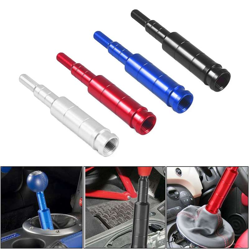 Car Modification Shift Lever Heightening Gear Shifter Extension Rod M10x1.5 (Black)