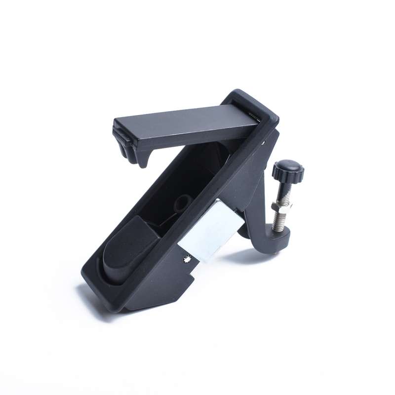 Black Zinc Alloy Adjustable Lever Hand Operated Compression Latch with Raised Trigger for RV / Trail