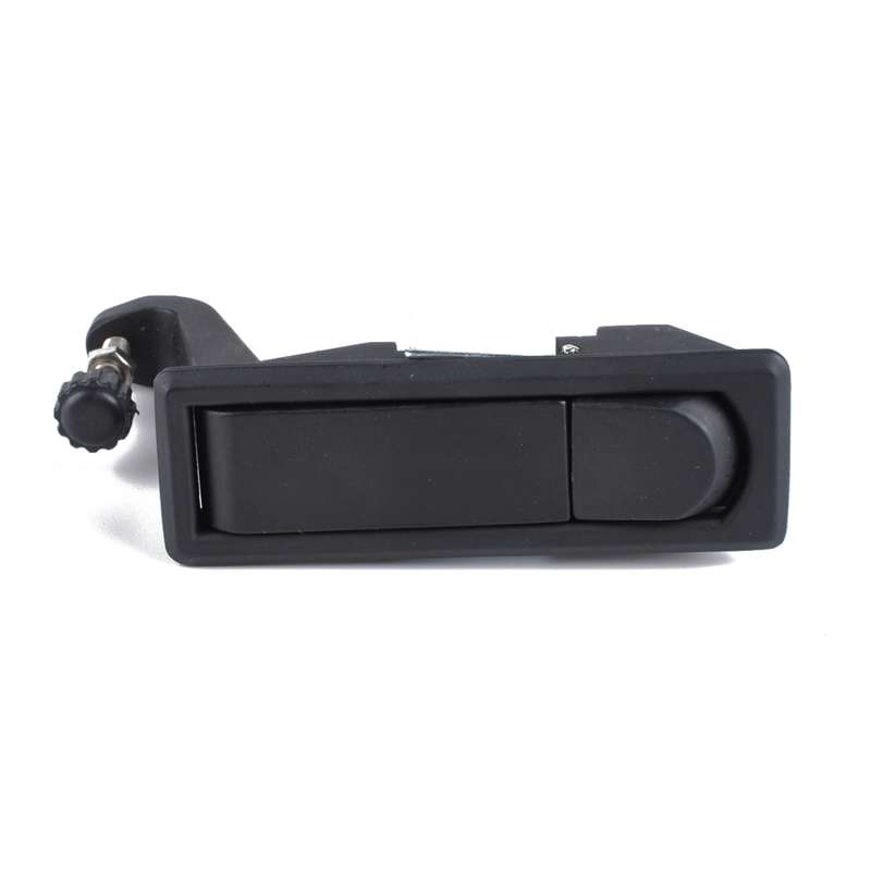 Black Zinc Alloy Adjustable Lever Hand Operated Compression Latch with Raised Trigger for RV / Trail