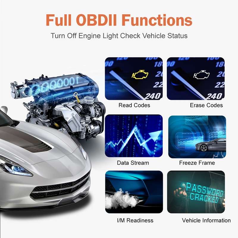 Ancel AS200 Car Engine Tester OBDII Code Reading Card