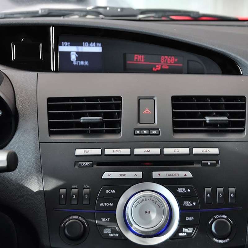 For Mazda 3 Axela 2010-2013 Car Central Display Screen with USB Decorative Sticker, Left Drive