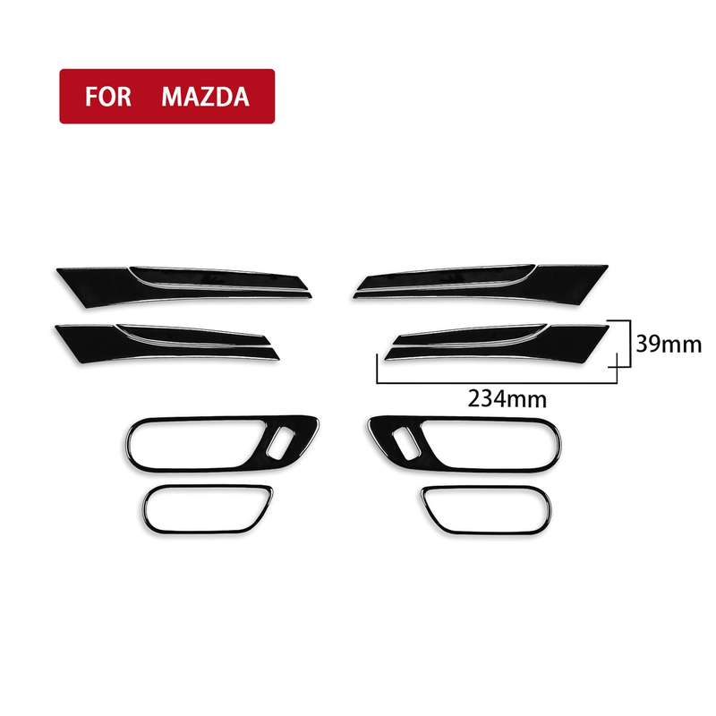 For Mazda 3 Axela 2010-2013 12 in 1 Car Door Handle Set Decorative Sticker, Left and Right Drive Uni