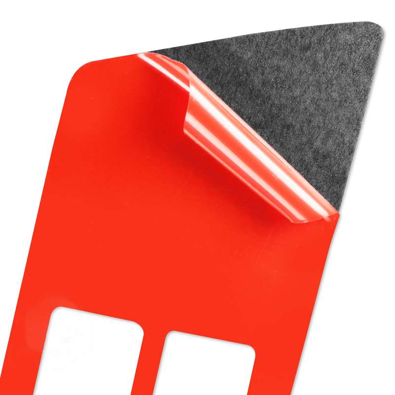 10 PCS 52cm Clip-type Car Window Plastic Flagpole, No Flag