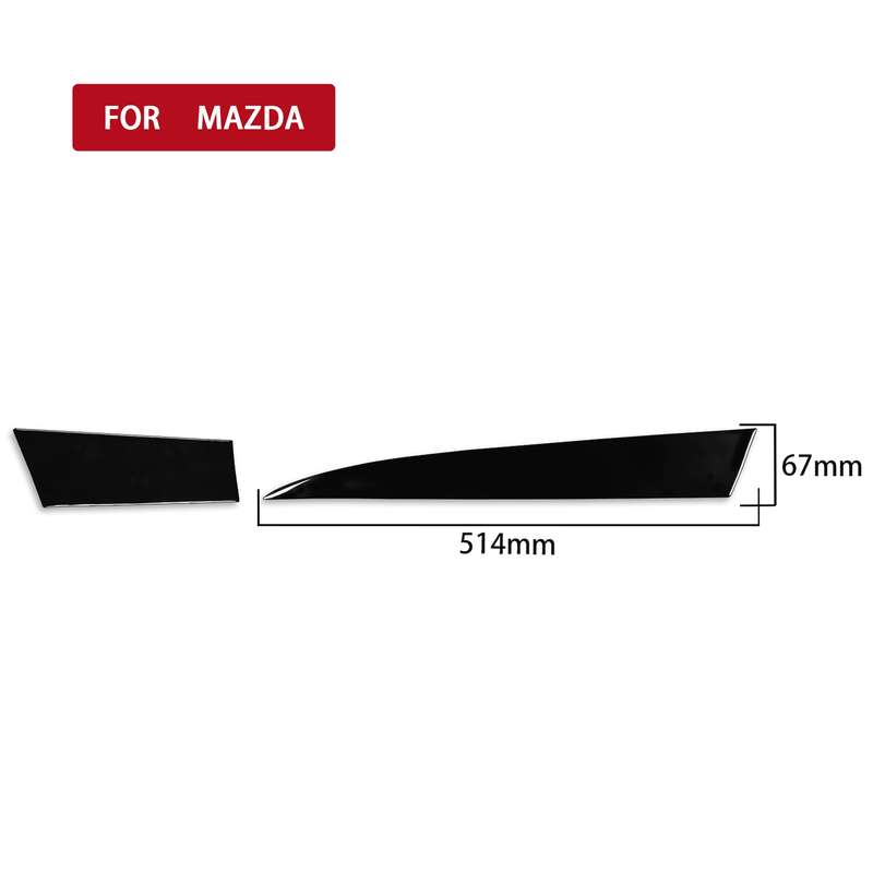For Mazda 3 Axela 2010-2013 2 in 1 Car Both sides of Instrument Set Decorative Sticker, Left Drive