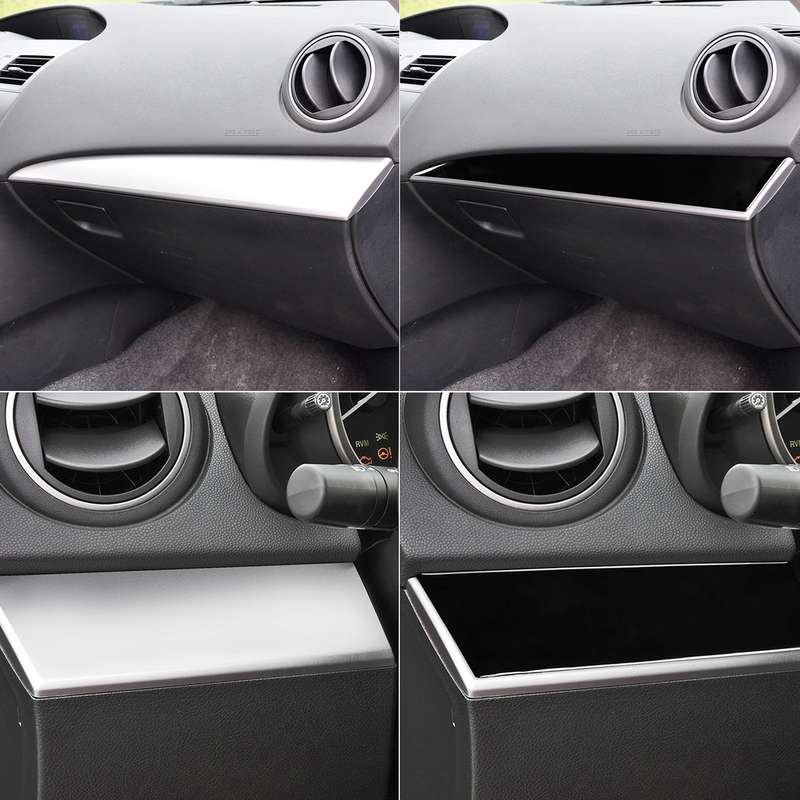For Mazda 3 Axela 2010-2013 2 in 1 Car Both sides of Instrument Set Decorative Sticker, Left Drive