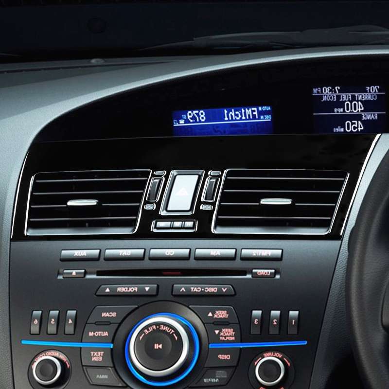For Mazda 3 Axela 2010-2013 2 in 1 Car Central Vent Set A Decorative Sticker, Right Drive