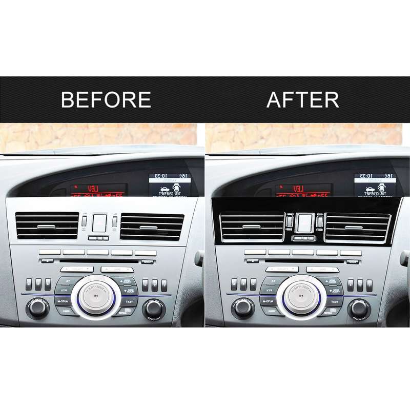 For Mazda 3 Axela 2010-2013 2 in 1 Car Central Vent Set A Decorative Sticker, Right Drive