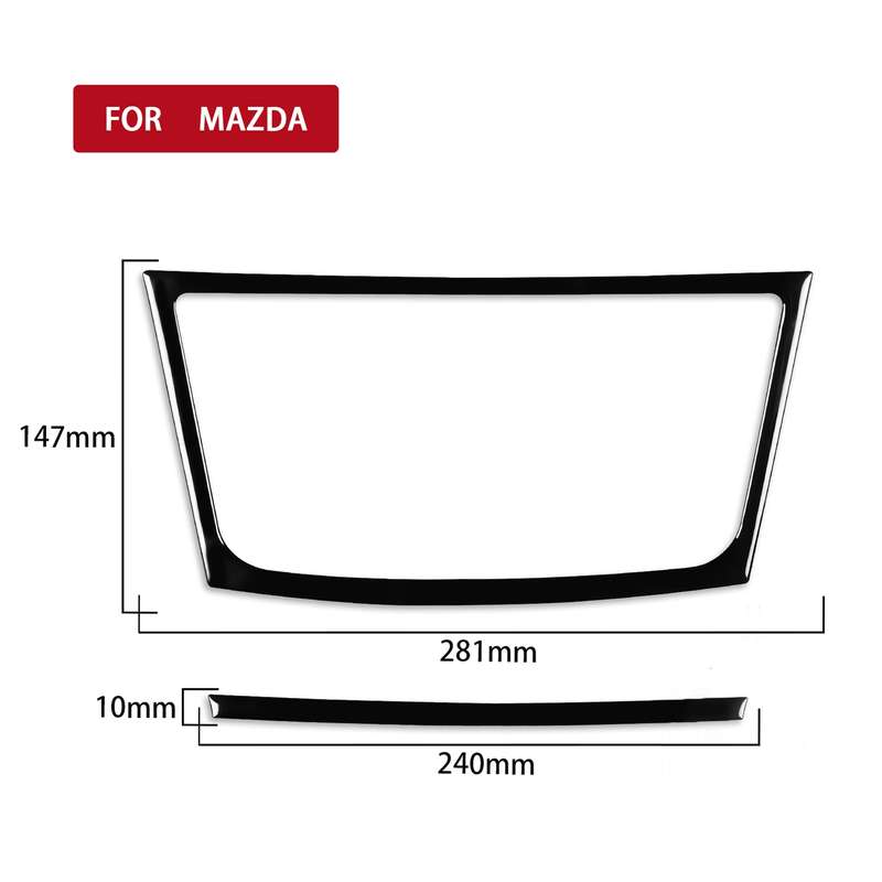 For Mazda 3 Axela 2010-2013 Car Navigation Outside Frame Decorative Sticker, Left and Right Drive Un