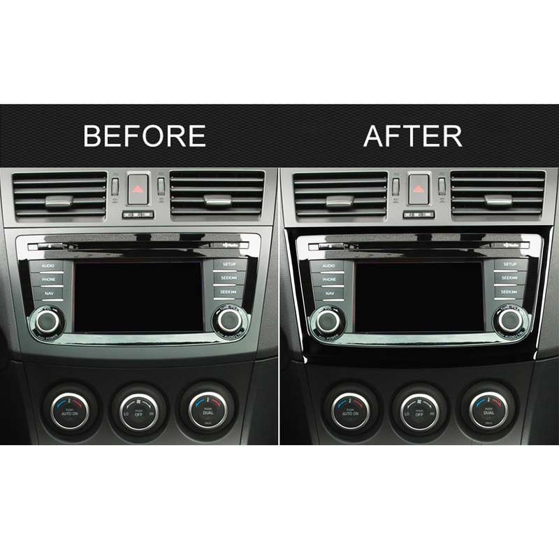 For Mazda 3 Axela 2010-2013 Car Navigation Outside Frame Decorative Sticker, Left and Right Drive Un