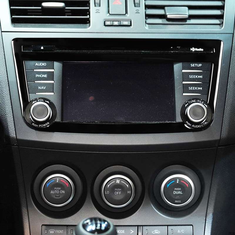 For Mazda 3 Axela 2010-2013 Car Navigation Insdie Frame Decorative Sticker, Left and Right Drive Uni