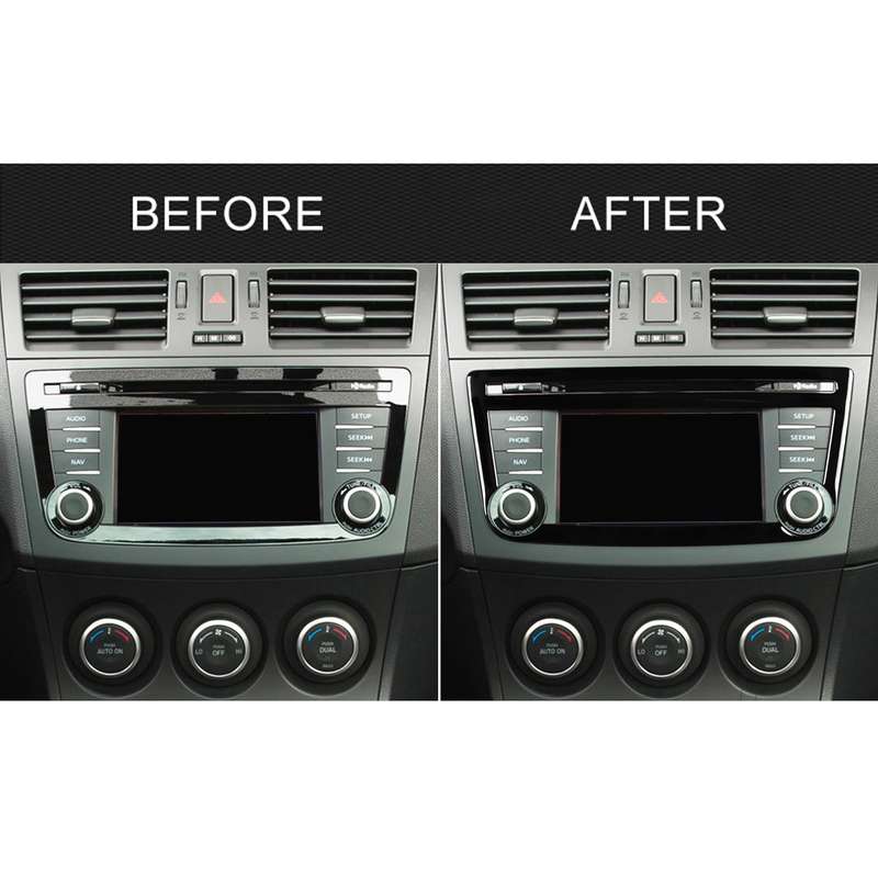 For Mazda 3 Axela 2010-2013 Car Navigation Insdie Frame Decorative Sticker, Left and Right Drive Uni