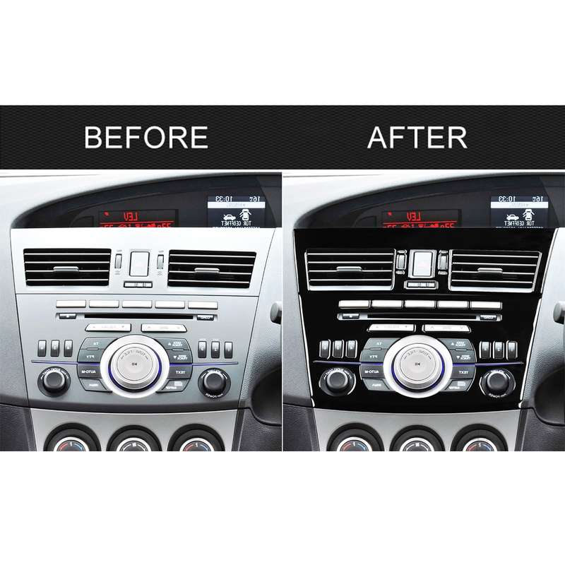 For Mazda 3 Axela 2010-2013 4 in 1 Car Central Control Radio Set A Decorative Sticker, Right Drive