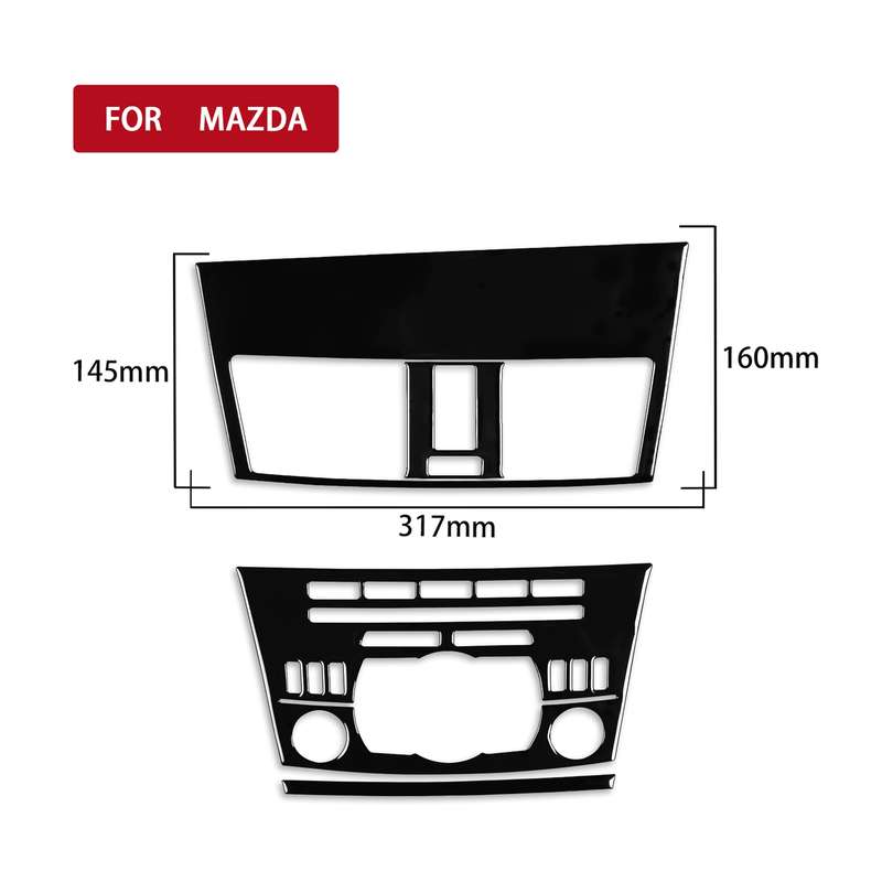 For Mazda 3 Axela 2010-2013 4 in 1 Car Central Control Radio Set B Decorative Sticker, Right Drive