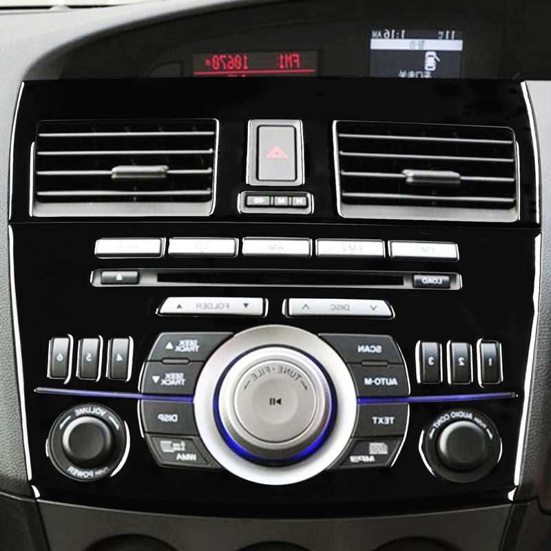 For Mazda 3 Axela 2010-2013 4 in 1 Car Central Control Radio Set B Decorative Sticker, Right Drive