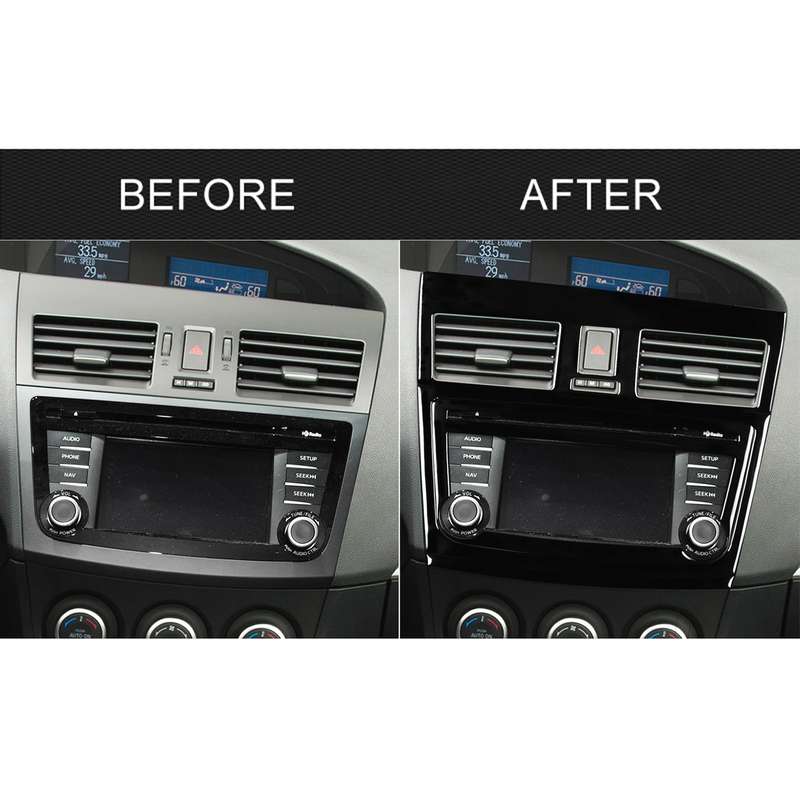 For Mazda 3 Axela 2010-2013 5 in 1 Car Central Control Navigation Set B Decorative Sticker, Left Dri
