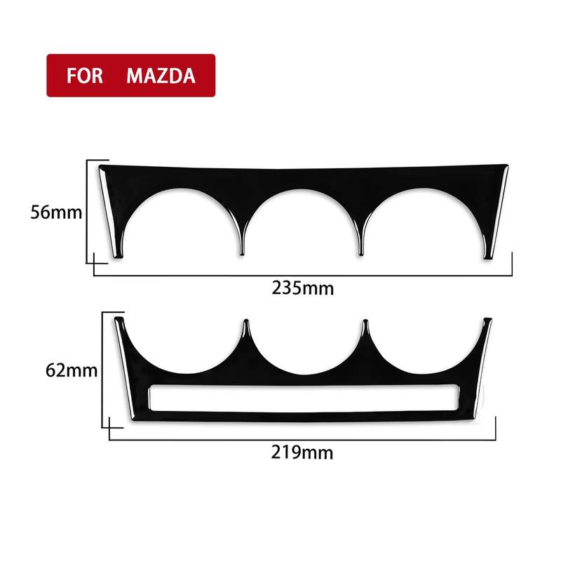 For Mazda 3 Axela 2010-2013 Car AC Button A Decorative Sticker, Left and Right Drive Universal