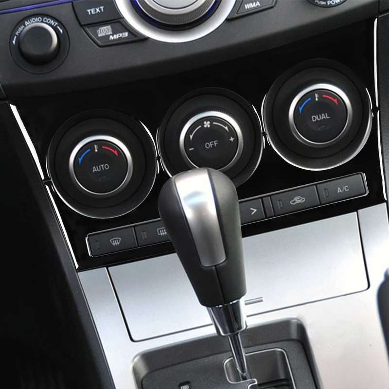 For Mazda 3 Axela 2010-2013 Car AC Button A Decorative Sticker, Left and Right Drive Universal