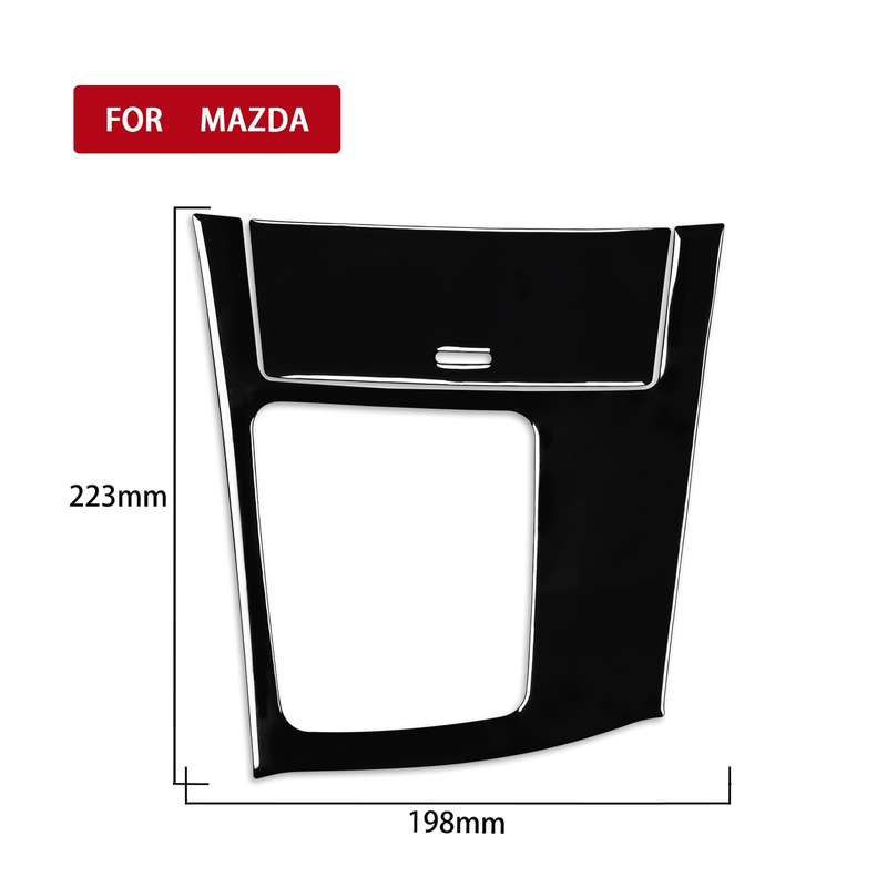 For Mazda 3 Axela 2010-2013 2 in 1 Car Gear Frame Set A Decorative Sticker, Left Drive