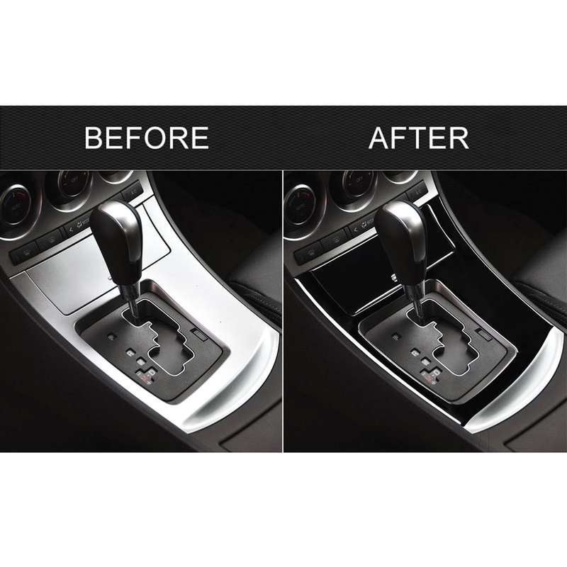 For Mazda 3 Axela 2010-2013 2 in 1 Car Gear Frame Set A Decorative Sticker, Left Drive