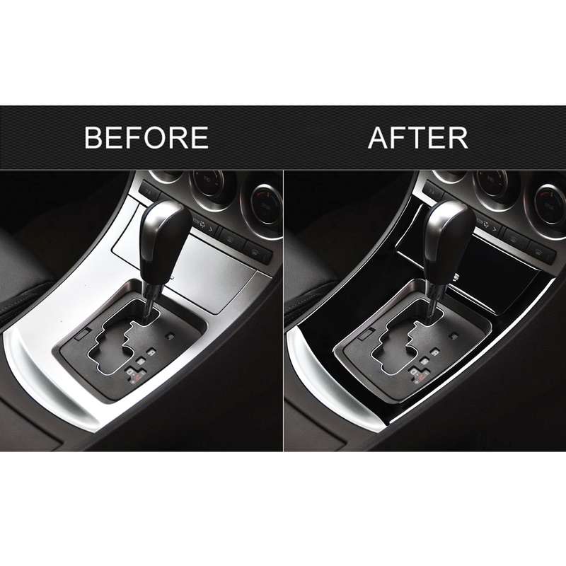 For Mazda 3 Axela 2010-2013 2 in 1 Car Gear Frame Set A Decorative Sticker, Right Drive