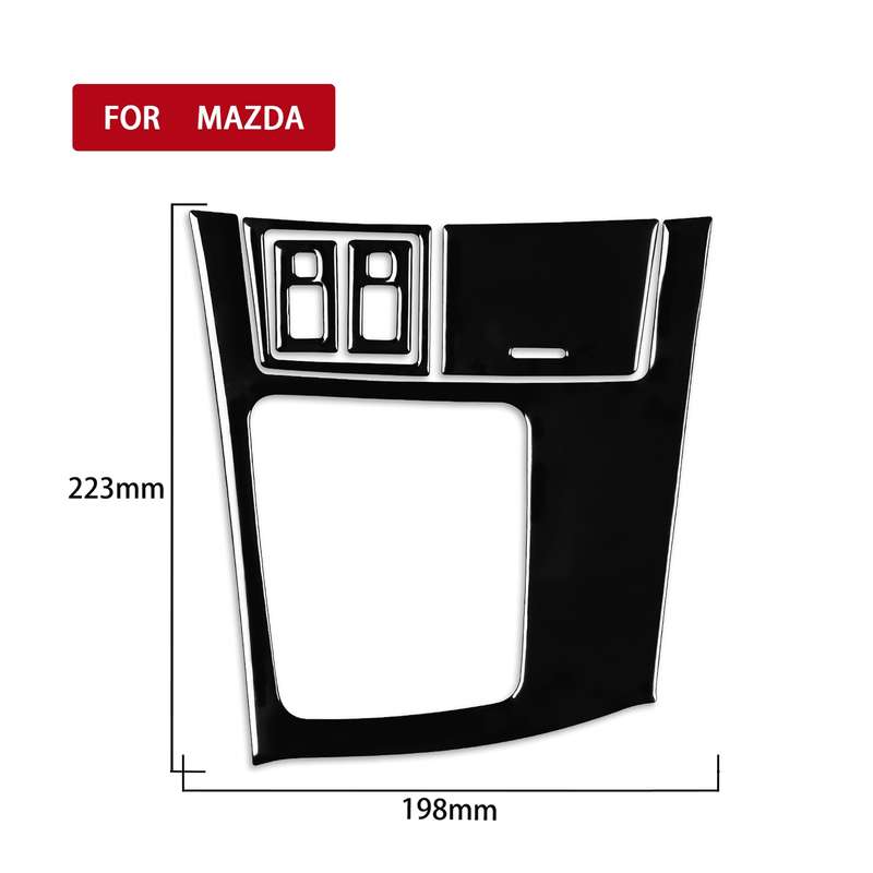 For Mazda 3 Axela 2010-2013 5 in 1 Car Gear Frame Set B Decorative Sticker, Left Drive