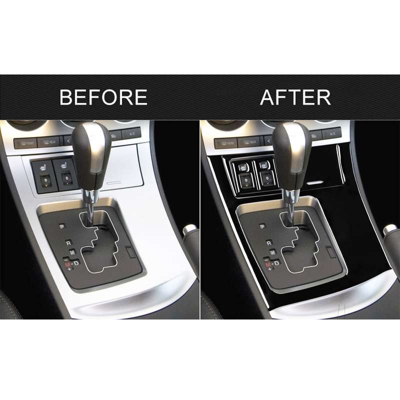 For Mazda 3 Axela 2010-2013 5 in 1 Car Gear Frame Set B Decorative Sticker, Left Drive