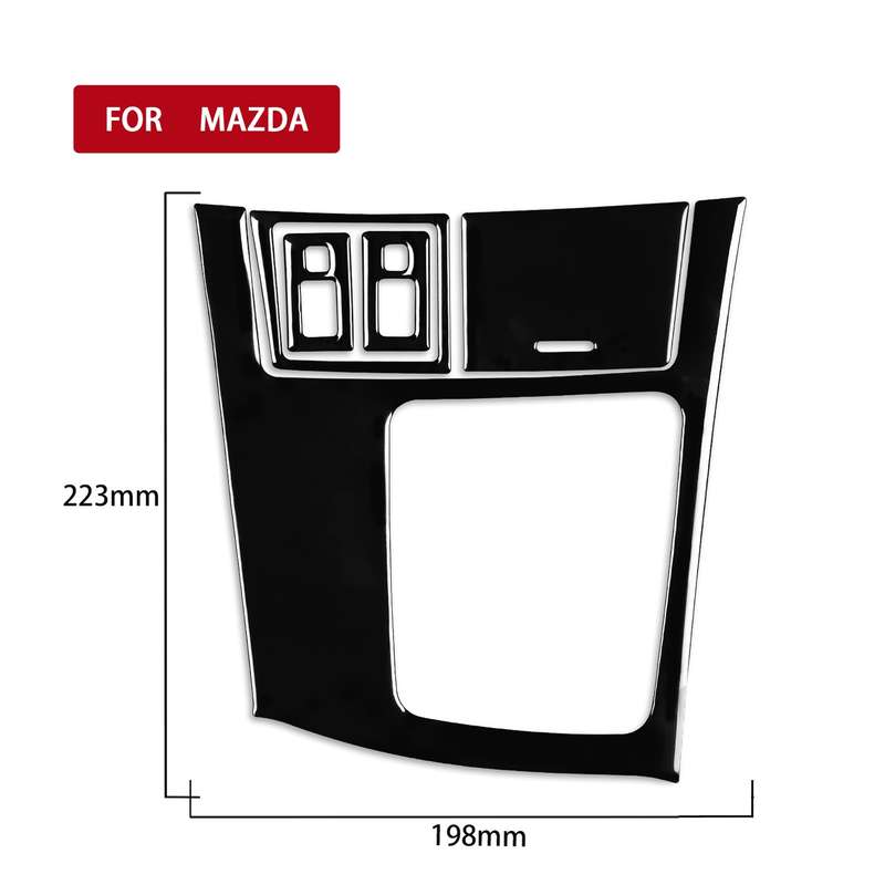 For Mazda 3 Axela 2010-2013 5 in 1 Car Gear Frame Set B Decorative Sticker, Right Drive