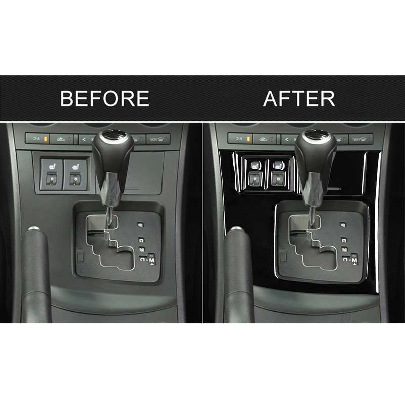 For Mazda 3 Axela 2010-2013 5 in 1 Car Gear Frame Set B Decorative Sticker, Right Drive