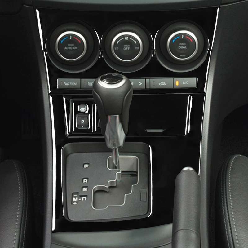 For Mazda 3 Axela 2010-2013 7 in 1 Car AC Gear Frame Set C Decorative Sticker, Left Drive