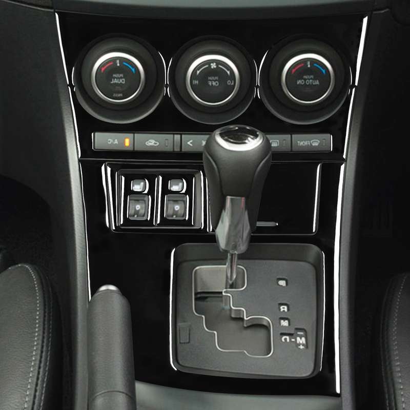 For Mazda 3 Axela 2010-2013 7 in 1 Car AC Gear Frame Set C Decorative Sticker, Right Drive