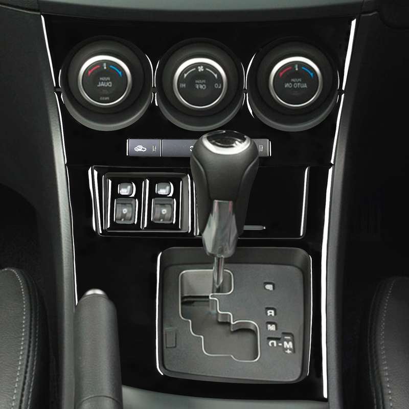 For Mazda 3 Axela 2010-2013 7 in 1 Car AC Gear Frame Set D Decorative Sticker, Right Drive