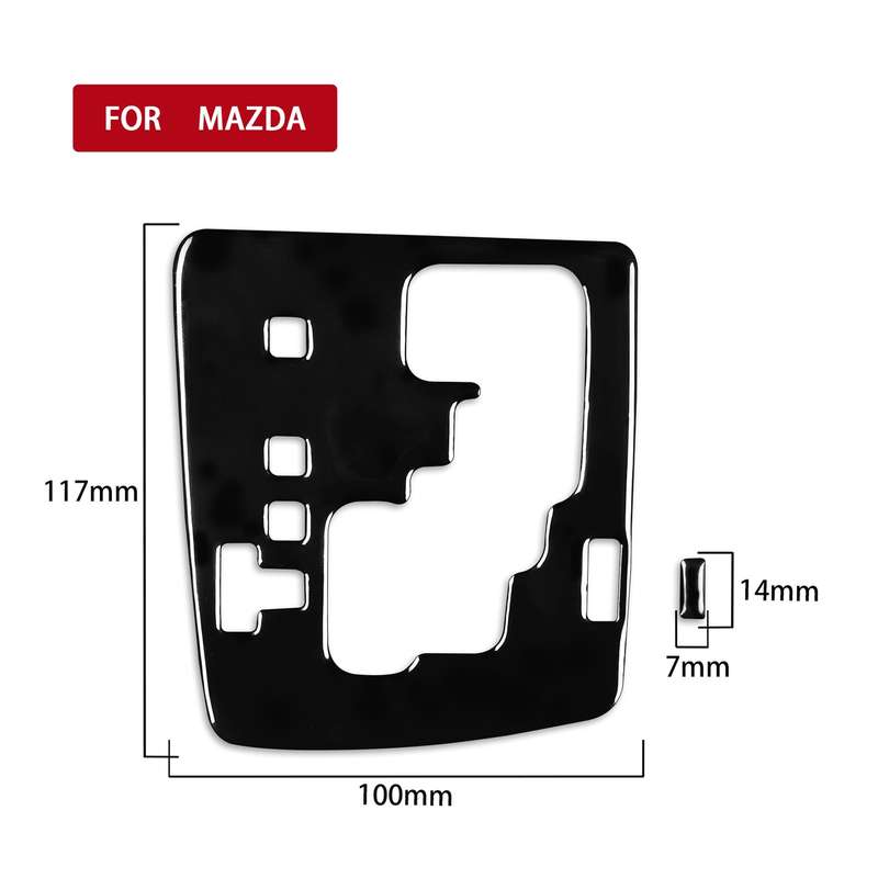 For Mazda 3 Axela 2010-2013 2 in 1 Car Gear Panel Decorative Sticker, Left Drive