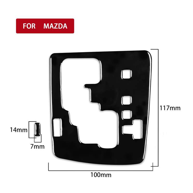 For Mazda 3 Axela 2010-2013 2 in 1 Car Gear Panel Decorative Sticker, Right Drive