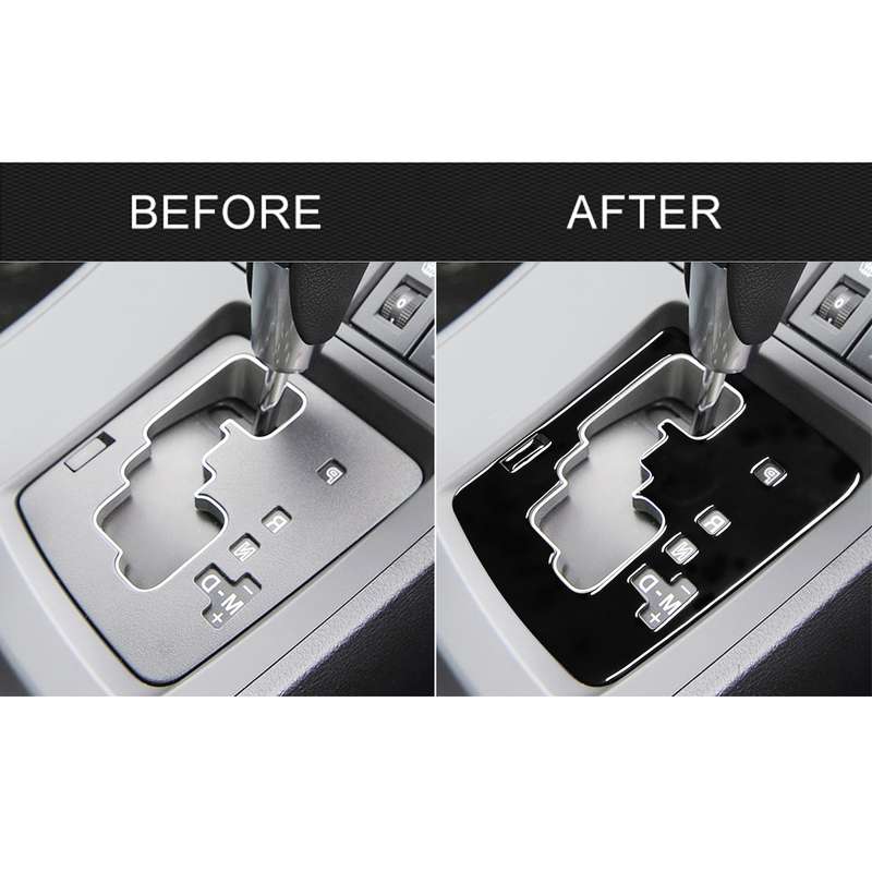 For Mazda 3 Axela 2010-2013 2 in 1 Car Gear Panel Decorative Sticker, Right Drive