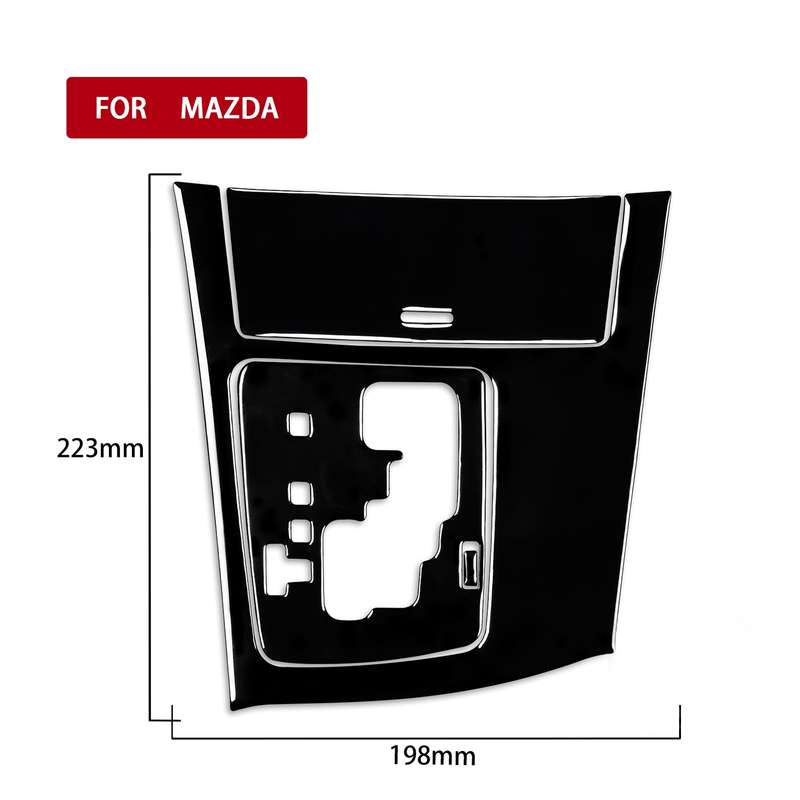 For Mazda 3 Axela 2010-2013 4 in 1 Car Gear Panel Set A Decorative Sticker, Left Drive
