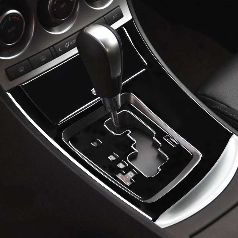 For Mazda 3 Axela 2010-2013 4 in 1 Car Gear Panel Set A Decorative Sticker, Left Drive