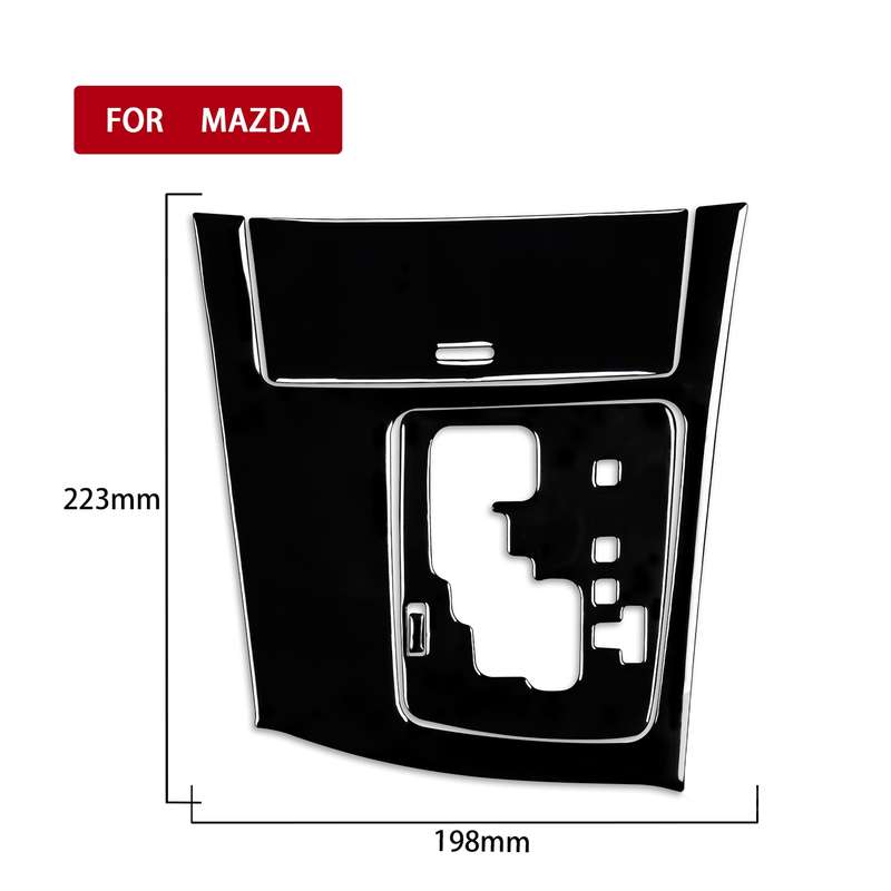 For Mazda 3 Axela 2010-2013 4 in 1 Car Gear Panel Set A Decorative Sticker, Right Drive