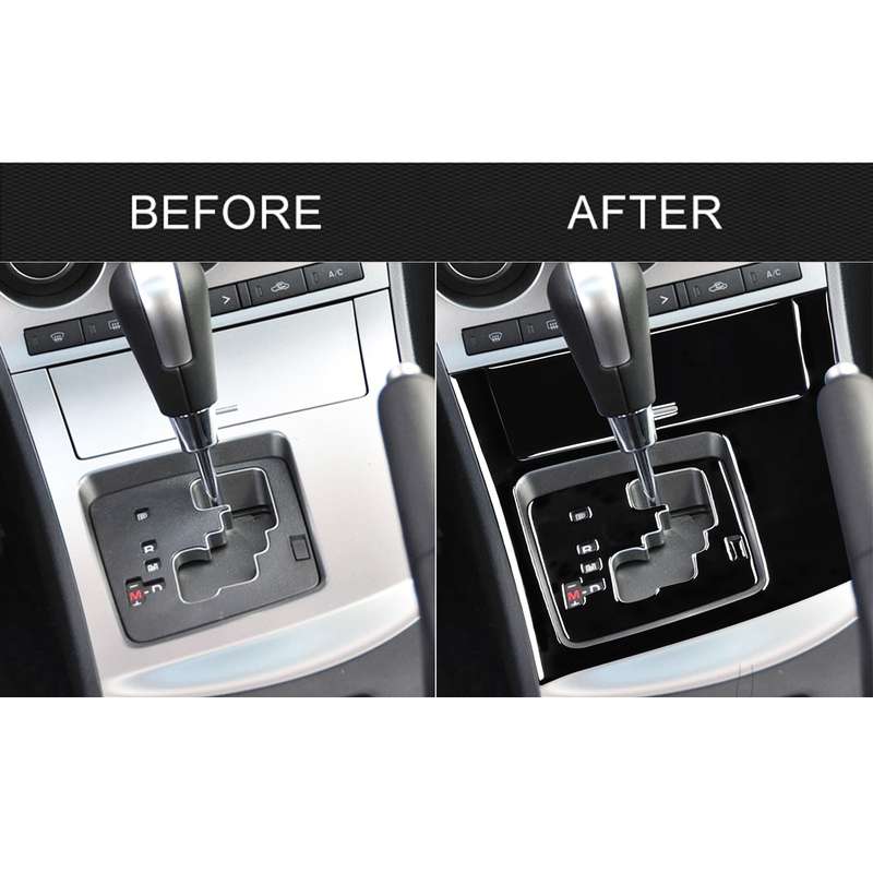 For Mazda 3 Axela 2010-2013 4 in 1 Car Gear Panel Set A Decorative Sticker, Right Drive
