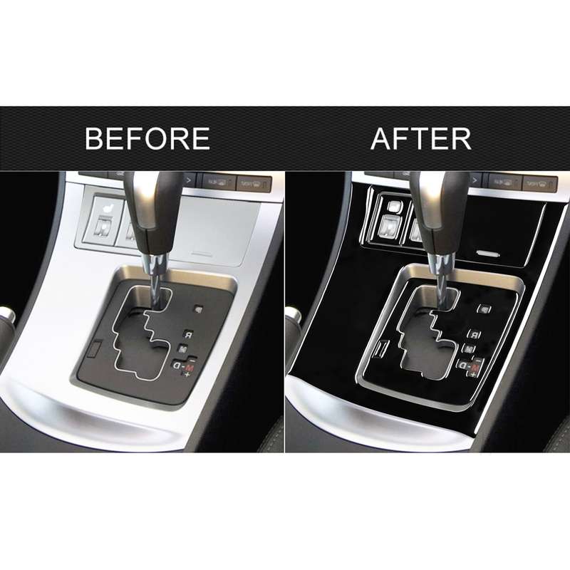 For Mazda 3 Axela 2010-2013 7 in 1 Car Gear Panel Set B Decorative Sticker, Right Drive