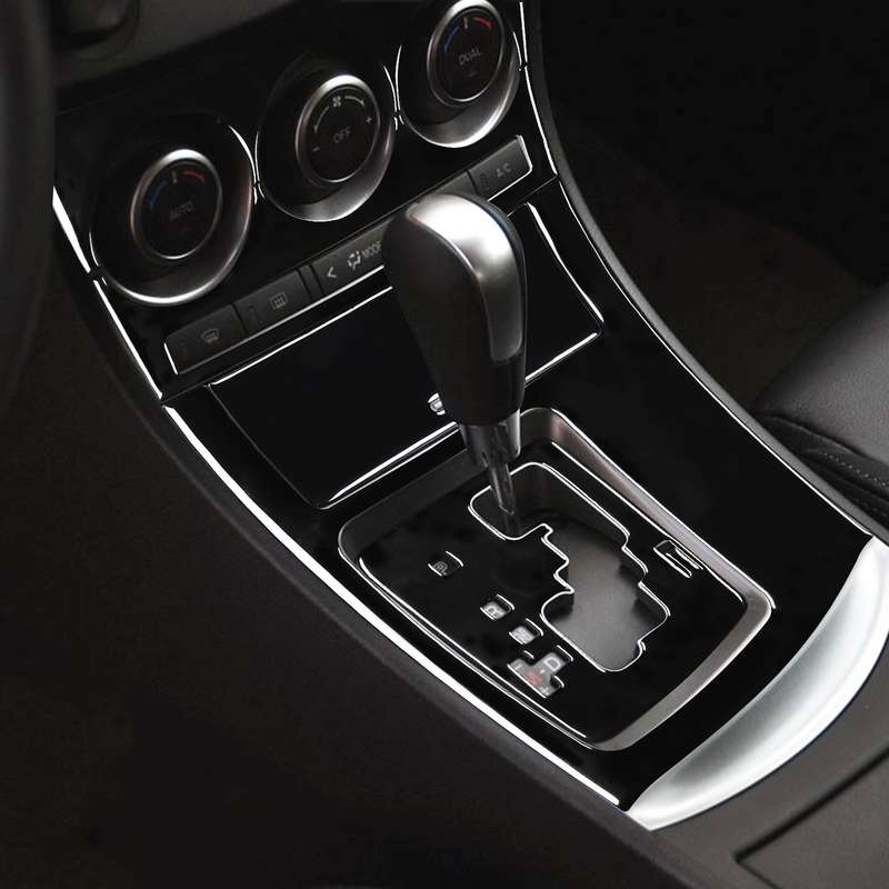 For Mazda 3 Axela 2010-2013 6 in 1 Car AC Gear Panel Set A Decorative Sticker, Left Drive
