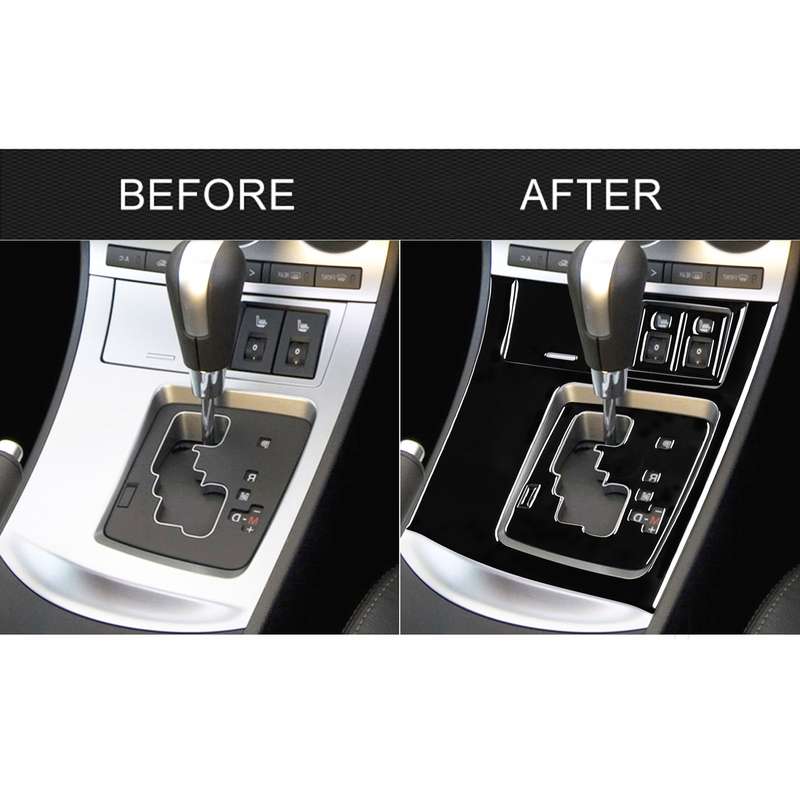 For Mazda 3 Axela 2010-2013 6 in 1 Car AC Gear Panel Set A Decorative Sticker, Right Drive