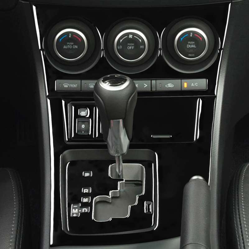 For Mazda 3 Axela 2010-2013 9 in 1 Car AC Gear Panel Set C Decorative Sticker, Left Drive