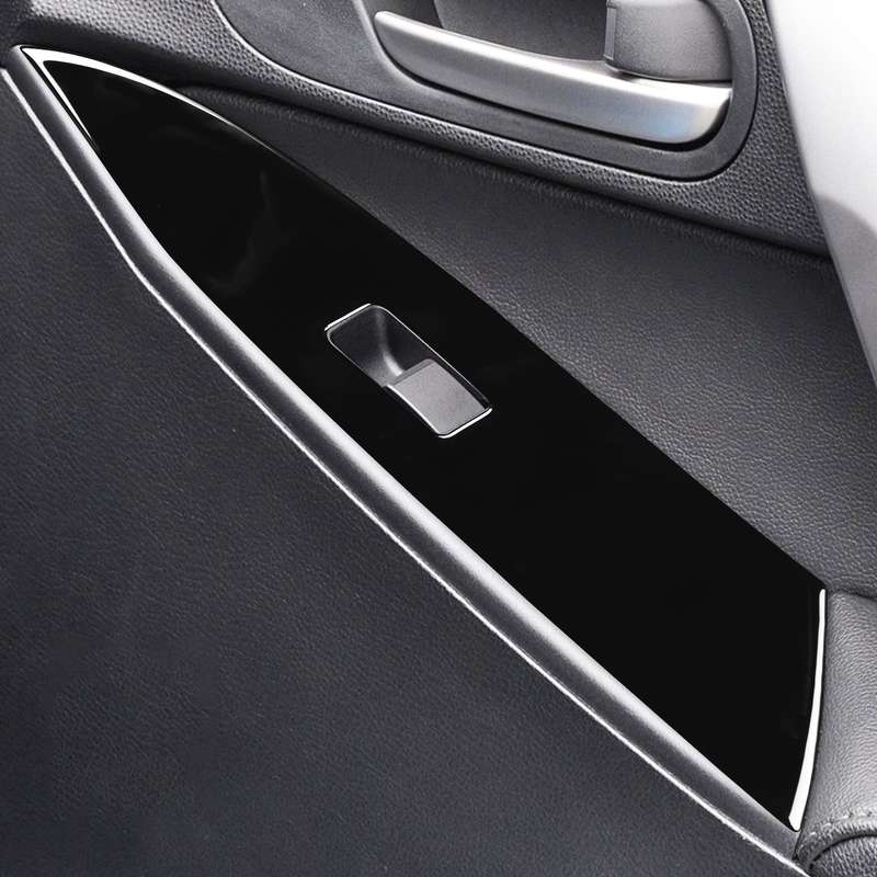 For Mazda 3 Axela 2010-2013 4 in 1 Car Window Lift Panel Decorative Sticker, Left Drive