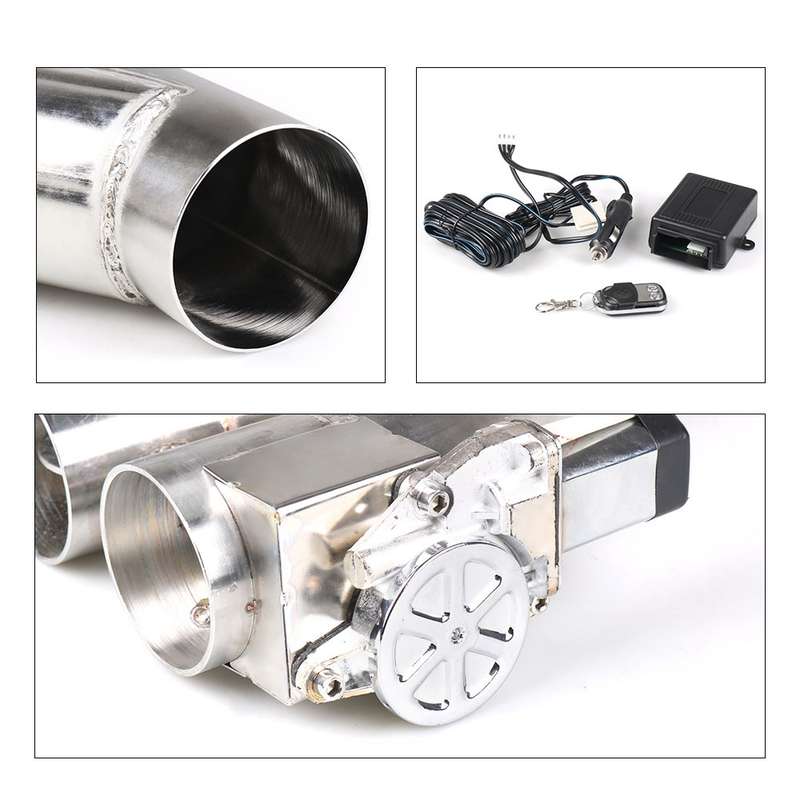 CNSPEED Y Shape 2 In 1 Car Remote Control Electric Exhaust Valve Pipe, Size: 2 inch