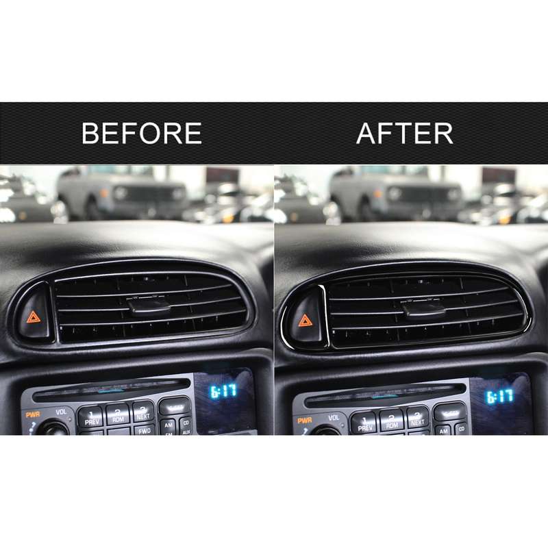 For Chevrolet Corvette C5 1998-2004 Car Central Vent Decorative Sticker, Left Drive